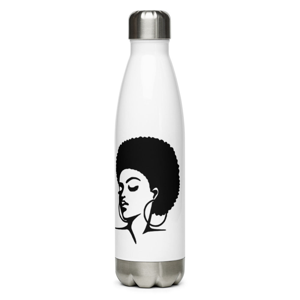 Stainless steel water bottle - Black - Ladies